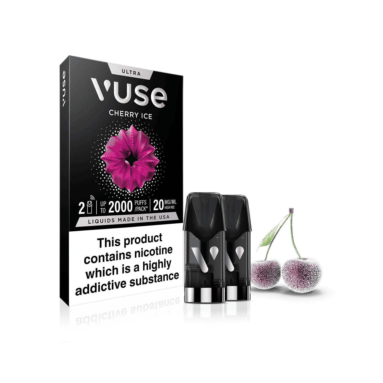Cherry Ice Vuse Ultra Smart Pods | 10M Cherry Ice Vuse Ultra Smart Pods | 10M