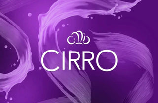 "Cirro" text is centered with a cloud icon above on a purple background featuring swirling paint-like patterns.