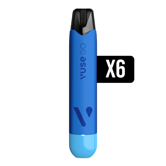 Vuse Blue Raspberry Vuse Go Reload 1000 Pen x6